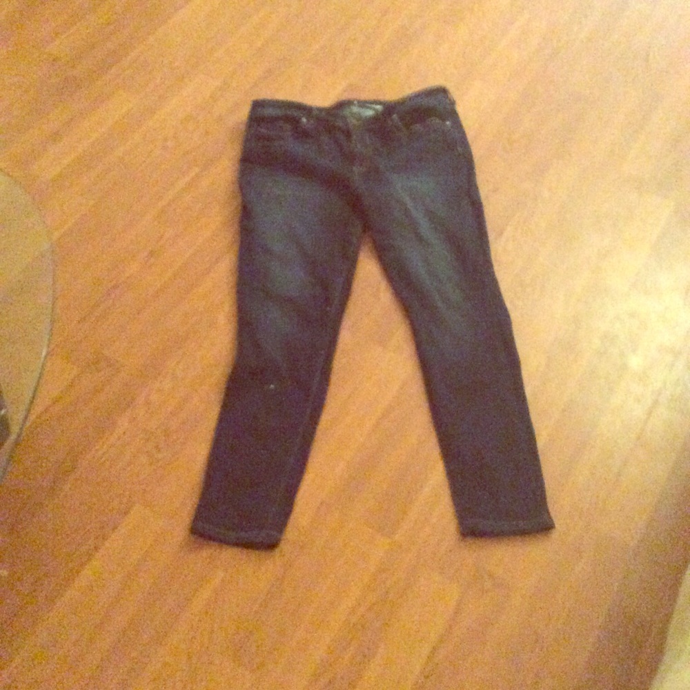 Dark blue curvy fit skinny jeans
